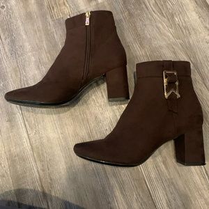 Calvin Klein ankle suede boots